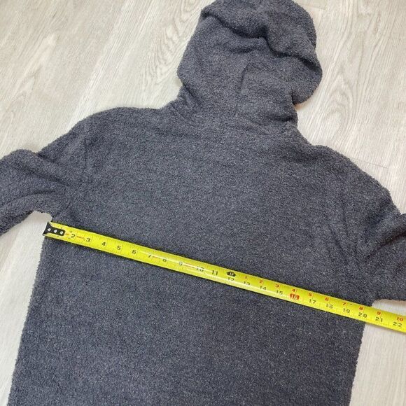 Calvin Klein CK One Long Sleeve Lounge Hoodie Womens XS Gray Plush - Picture 6 of 7